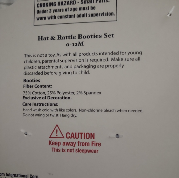 Baby's First Easter hats and rattle booties 0-6 mths - Picture 3 of 3